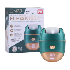 ENZO FlewKiss Pro Elektronik Pedikür Cihazı (Islak & Kuru Kullanım, Çift Hız, Şarjlı, 3 Başlık Dahil)