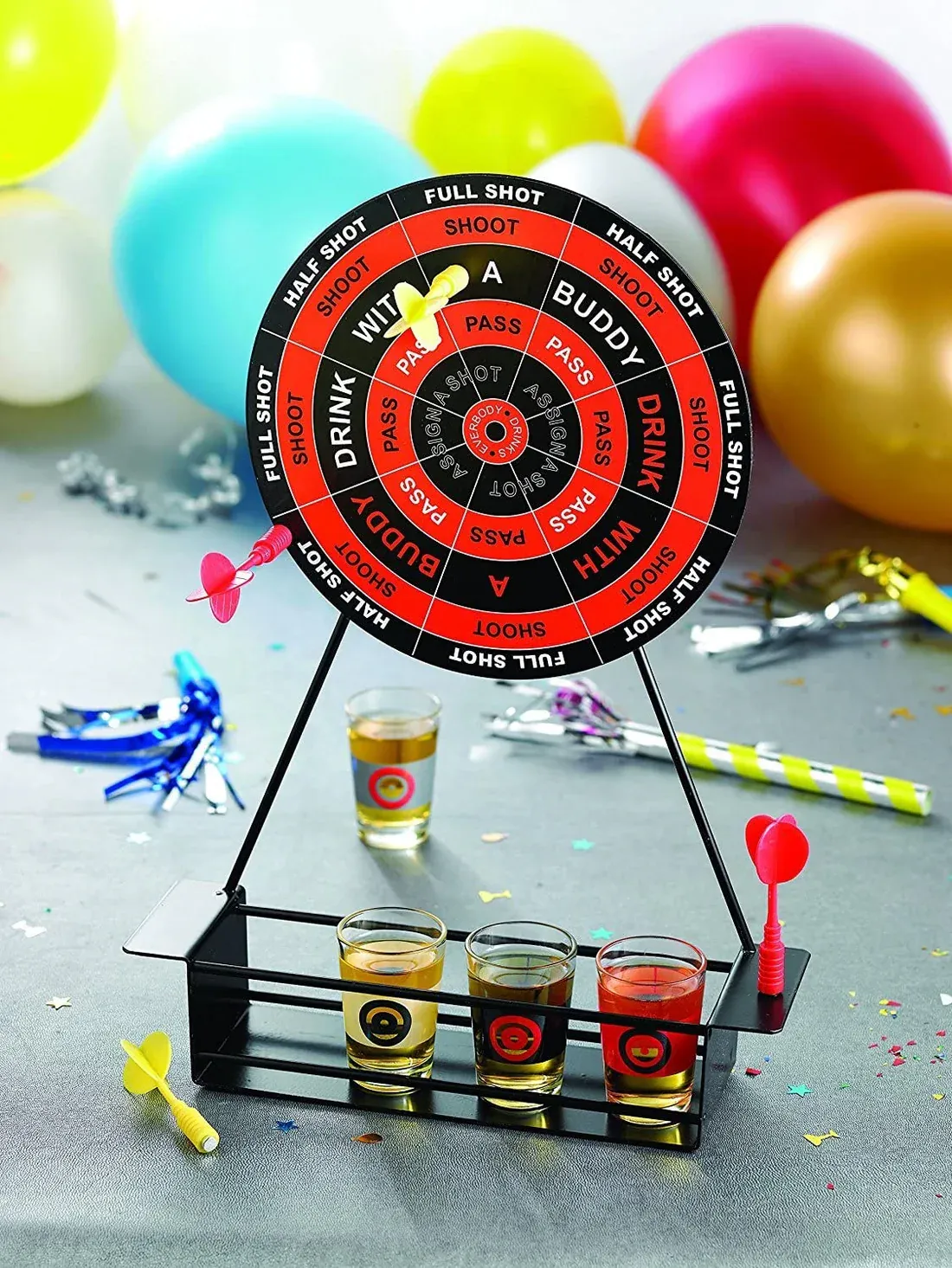 Mini Darts Shot Set Oyunu (Eğlenceli ve Hızlı Dart İçki Oyunu)