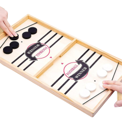 Sling Puck Oyunu - Hızlı Tempolu Kayışlı Hockey Tablo Oyunu, Aile ve Parti Eğlencesi İçin İdeal