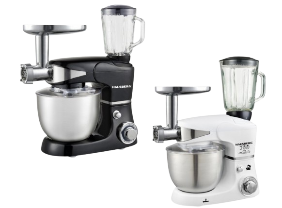 HAUSBERG 3'ü 1 Arada Mutfak Robotu - Et Çekme, Standlı Mikser ve Blender