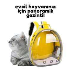 Kedi ve Köpek Taşıma Çantası - Şeffaf, Hava Alan Büyük Boy Kedi ve Köpek Sırt Çantası