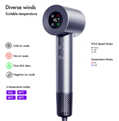 Yüksek Hızlı Saç Kurutma Makinesi - 1500W, 110.000 RPM, Negatif İyon Teknolojisi, Hızlı Kurutma ve Profesyonel Saç Bakımı