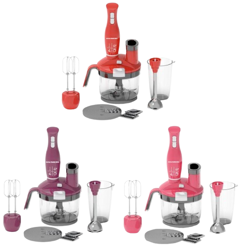 HAUSBERG Çoklu Blender Seti - Renkli