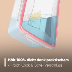 CLASSBACH 4 Hacimli 14 Parça Plastik Gıda Saklama Kabı Seti