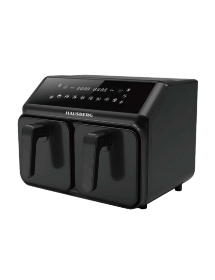 HAUSBERG Çift Hazneli Airfryer / Hava Fritözü - 5.5 Litre Kapasiteli