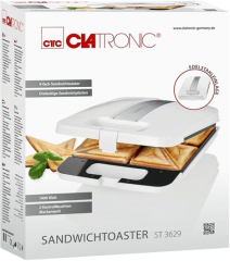 CLATRONIC 4'lü Sandviç Ekmek Kızartma Tost Makinesi