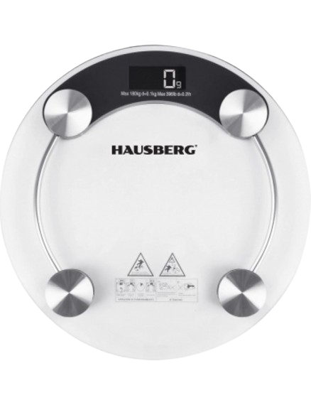 HAUSBERG Şeffaf Camlı Banyo Tartısı