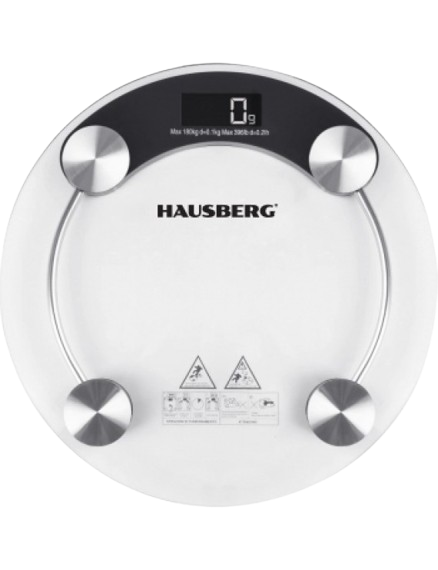 HAUSBERG Şeffaf Camlı Banyo Tartısı