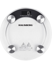 HAUSBERG Şeffaf Camlı Banyo Tartısı