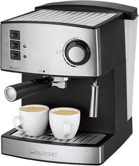 CLATRONIC Espresso Makinesi (850 W, 15 Bar Basınç)