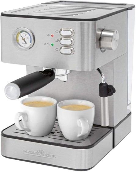 PROFICOOK Espresso Makinesi (850 W, 20 Bar Basınç)