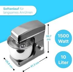 CLATRONIC Hamur Yoğurma Makinesi (10L, 1500W)