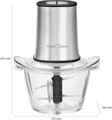 PROFICOOK Çift Bıçaklı Ekstra Güçlü Çoklu Doğrayıcı (400 W)