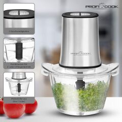 PROFICOOK Çift Bıçaklı Ekstra Güçlü Çoklu Doğrayıcı (400 W)
