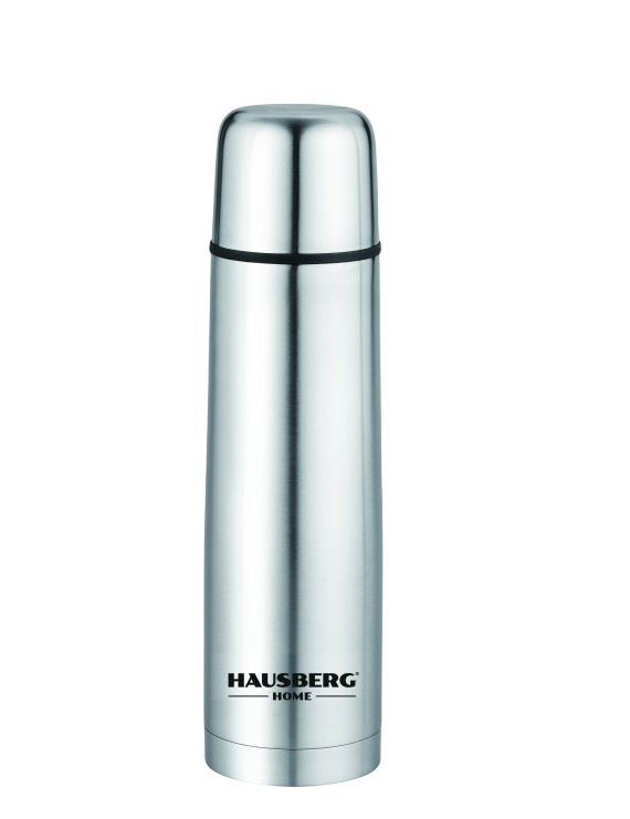 HAUSBERG Vakumlu Termos | 0.75L Kapasite & 15 Saat Isı Koruma