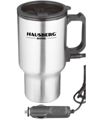 HAUSBERG Elektrikli Otomobil Kupası | 450ML Paslanmaz Çelik Termos