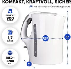 BOMANN 1,7L - 2200W Su Isıtıcısı / Kettle