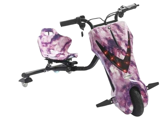 HAUSBERG KIDS Drift Scooter | Çocuklar İçin Elektrikli Üç Tekerlekli Scooter | Bluetooth & LED Aydınlatmalı