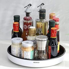 ECOCO Döner Organizer | Çok Amaçlı Saklama ve Düzenleme Tepsisi | 30cm Çap