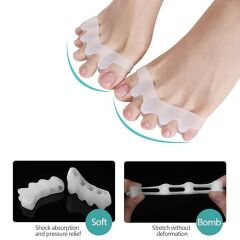 Silikon Ayak Parmak Arası Koruyucu – Halluks Valgus ve Ayak Sağlığı İçin Konforlu Çözüm