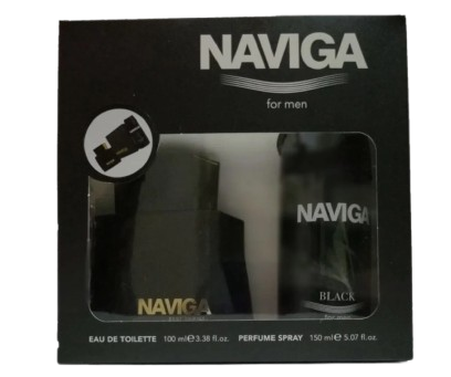 NAVIGA Black For Men EDT 100 ml + Deodorant 150 ml Erkek Parfüm Seti