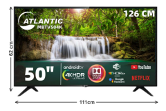 ATLANTIC Akıllı Televizyon 50''