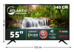 ATLANTIC Akıllı Televizyon 55''