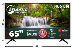 ATLANTIC Akıllı Televizyon 65''