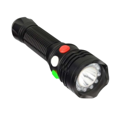POWERMASTER Şarjlı El Feneri & LED Sinyal Işığı (Yeşil-Beyaz-Kırmızı)